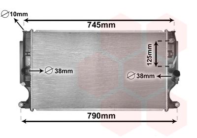 VAN WEZEL Radiators, Motora dzesēšanas sistēma 53002704